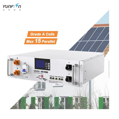 LiFePo4 batteria al litio montata su rack 48V 51.2V 6000 cicli vita compatibile CAN