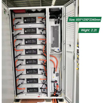 215KWh LiFePo4 batteria 100KW gabinetto BESS esterno con raffreddamento liquido e potenza nominale di 2,2T