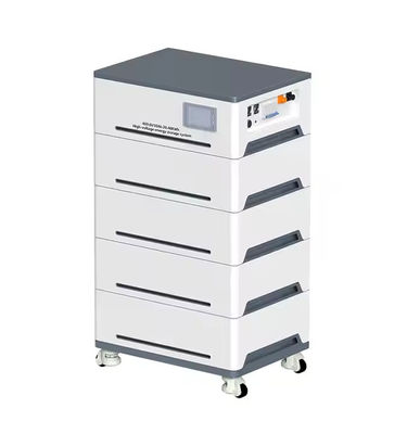qualità 15.36kWh Sistema di accumulo di energia all-in-one impilabile 5kW Invertitore ibrido 51.2V 100Ah LiFePO4 3 Moduli RS485 CAN WiFi Home Potenza solare di riserva fabbrica