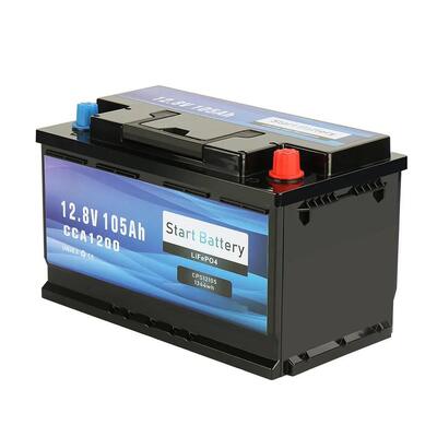 qualità Batteria LiFePO4 12V 105Ah 1200CCA Bluetooth 1344Wh per impieghi gravosi per camion diesel, grandi imbarcazioni e accumulo solare con BMS intelligente fabbrica