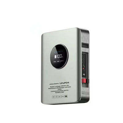 qualità YF51100 WM Montaggio a parete Batteria LiFePO4 Batteria solare da 5,12 kWh Batteria con display LCD e BMS intelligente per il backup domestico fuori rete e autoconsumo fabbrica