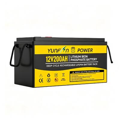 qualità LiFePO4 Batteria a ciclo profondo 12.8V 200AH 2560Wh Batteria al litio ferro fosfato con BMS incorporato 5000 cicli Drop-in Sostituzione dell'acido piombo in RV Energia solare marina UPS di riserva fabbrica
